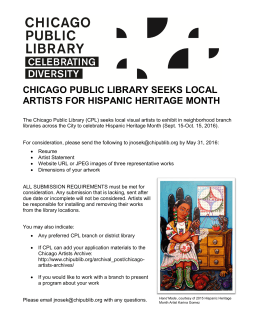 chicago public library seeks local artists for hispanic heritage month