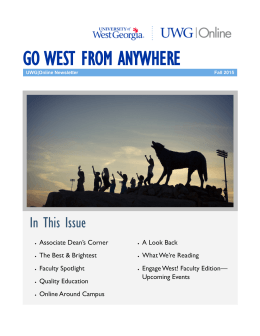 View PDF - University of West Georgia