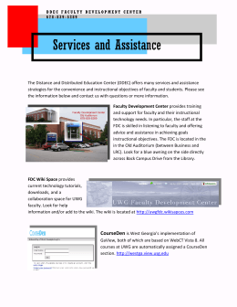 Services and Assistance