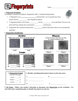 Fingerprint Packet - Marblehead High School
