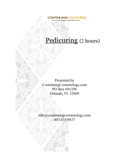Pedicuring (2 hours) - ContinuingCosmetology.com