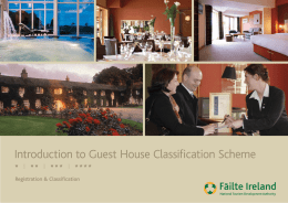 Introduction to Guest House Classification Scheme