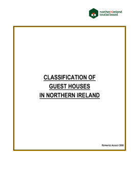 classification of guest houses in northern ireland