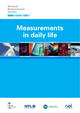 Measurements in daily life - National Physical Laboratory