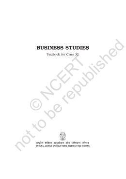 business studies - NCERT (ncert.nic.in)