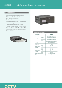 DEM-302 Caja fuerte especial para videograbadores