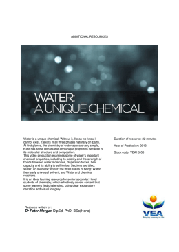 Water Unique Chemical