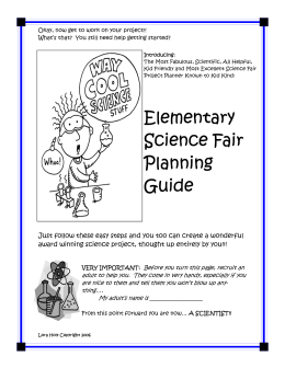Elementary Science Fair Planning Guide