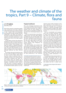 The weather and climate of the tropics, Part 9