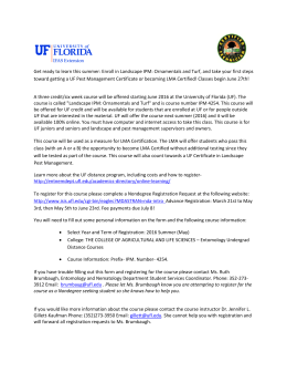 Registration INFO - Florida Landscape Management Association