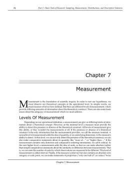 Chapter 7 Measurement