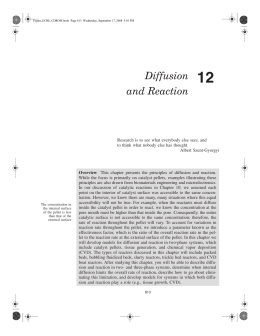 Diffusion and Reaction (Chapter 12 from Elements of Chemical