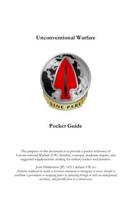 Unconventional Warfare Pocket Guide