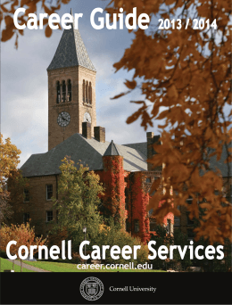 Cornell Career Services - Cornell AAP