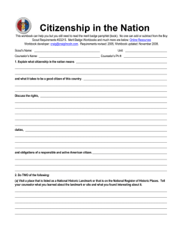 Citizenship In The Nation