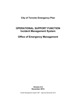 Operational Function - Transportation