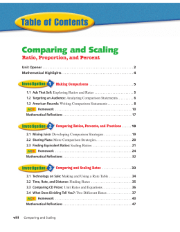 Comparing and Scaling - Ramsey Middle School