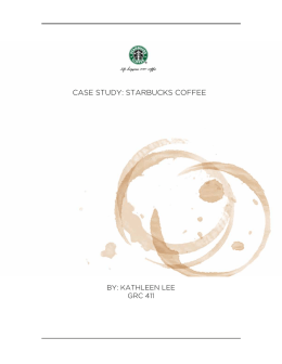 CASE STUDY: STARBUCKS COFFEE