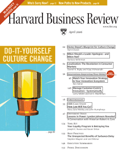 DO-IT-YOURSELF CULTURE CHANGE