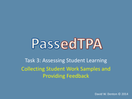 Task 2 - PassedTPA
