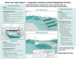 Know Your Septic System - Onsite Sewage Treatment Program