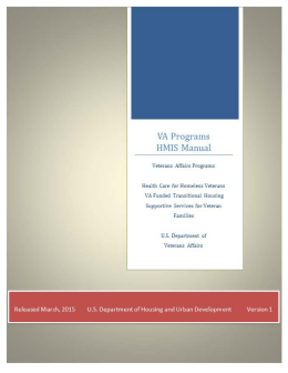 (VA) Programs HMIS Manual