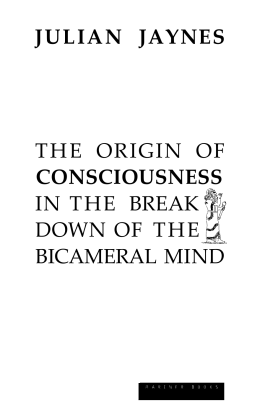 The Origin of Consciousness in the Breakdown