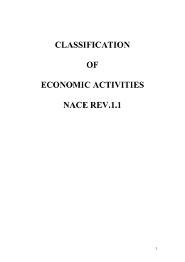 classification of economic activities nace rev.1.1