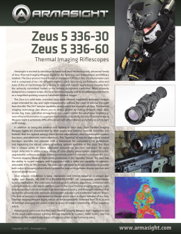 Armasight Zeus 5 336 Spec Sheet - Night Vision Guys Night Vision