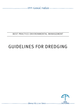 Guidelines for Dredging