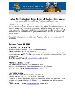 Advisory Labor Day Events 2014 1 - Florida AFL-CIO
