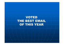 VOTED THE BEST EMAIL OF THIS YEAR