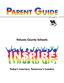 Parent Guide - Volusia County Schools