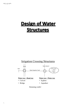 Irrigation Crossing Structures