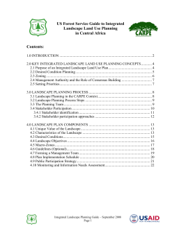 US Forest Service Guide to Integrated Landscape Land Use Planning
