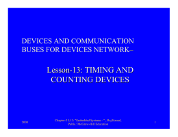 Lesson-13: TIMING AND COUNTING DEVICES