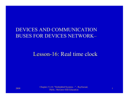 Lesson-16: Real time clock