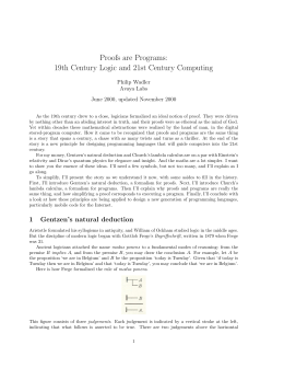 Proofs are Programs: 19th Century Logic and 21st Century Computing