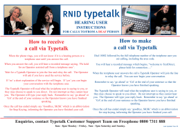 RNID typetalk hearing user instructions