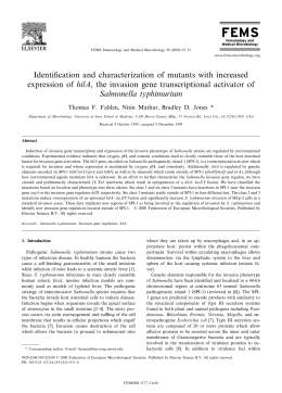 Identification and characterization of mutants with increased