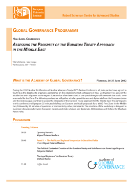 Global Governance Programme - European University Institute