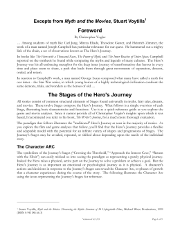 The Stages of the Hero`s Journey
