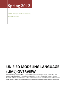 Unified Modeling Language (UML) Overview