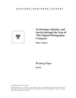 Technology, Identity, and Inertia through the Lens of `The Digital