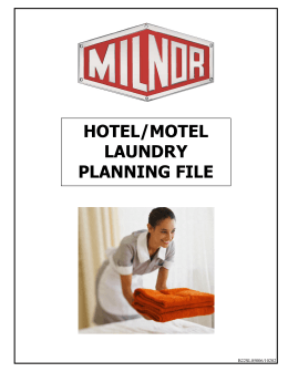 hotel/motel laundry planning file