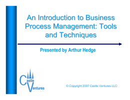 An Introduction to Business Process Management
