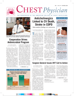 newsfromthecollege - American College of Chest Physicians