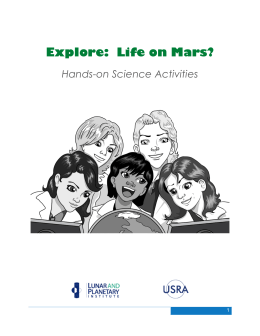 Explore: Life on Mars? - Lunar and Planetary Institute