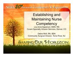 Establishing and Maintaining Nurse Competency