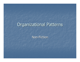 Organizational Patterns PPT Notes